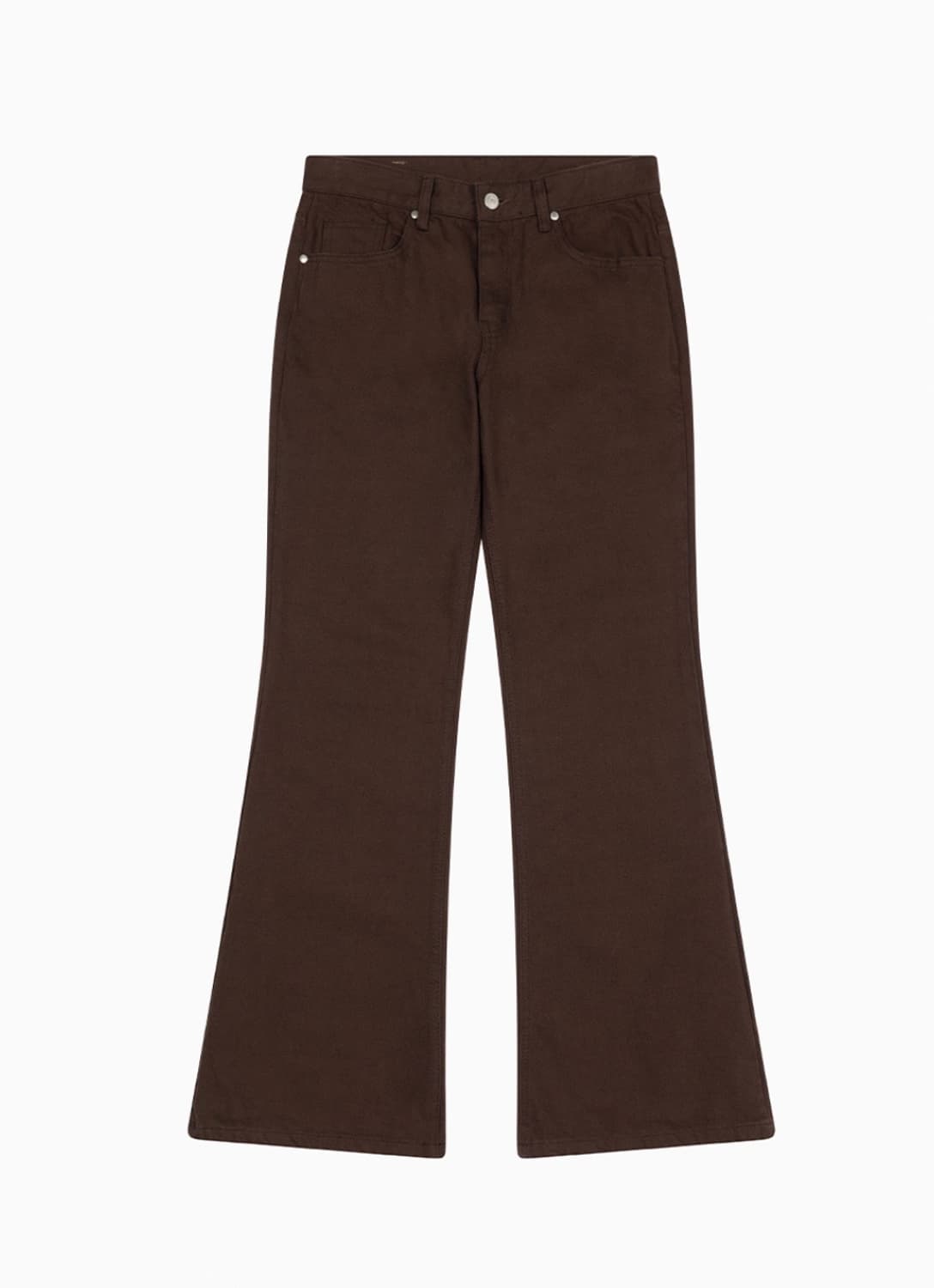 오헤시오 브라운 부츠컷 코튼 팬츠  상품이미지5