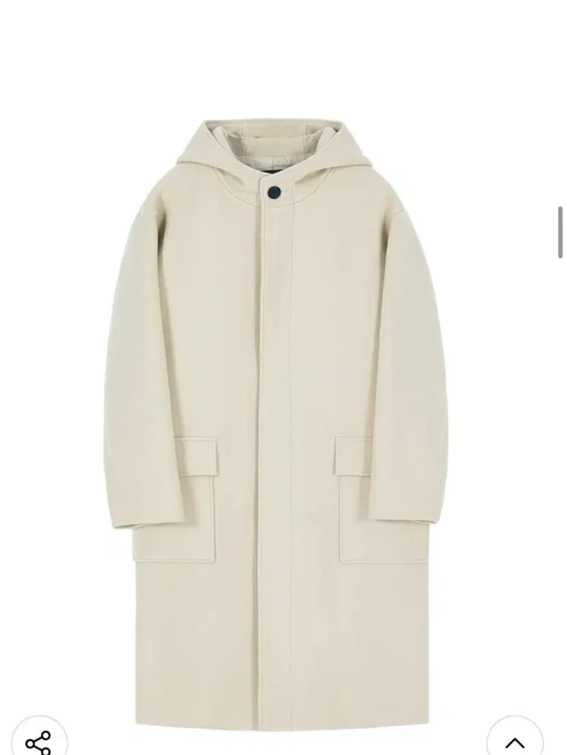 인사일런스 후드 코트 아이보리 L 상품이미지2