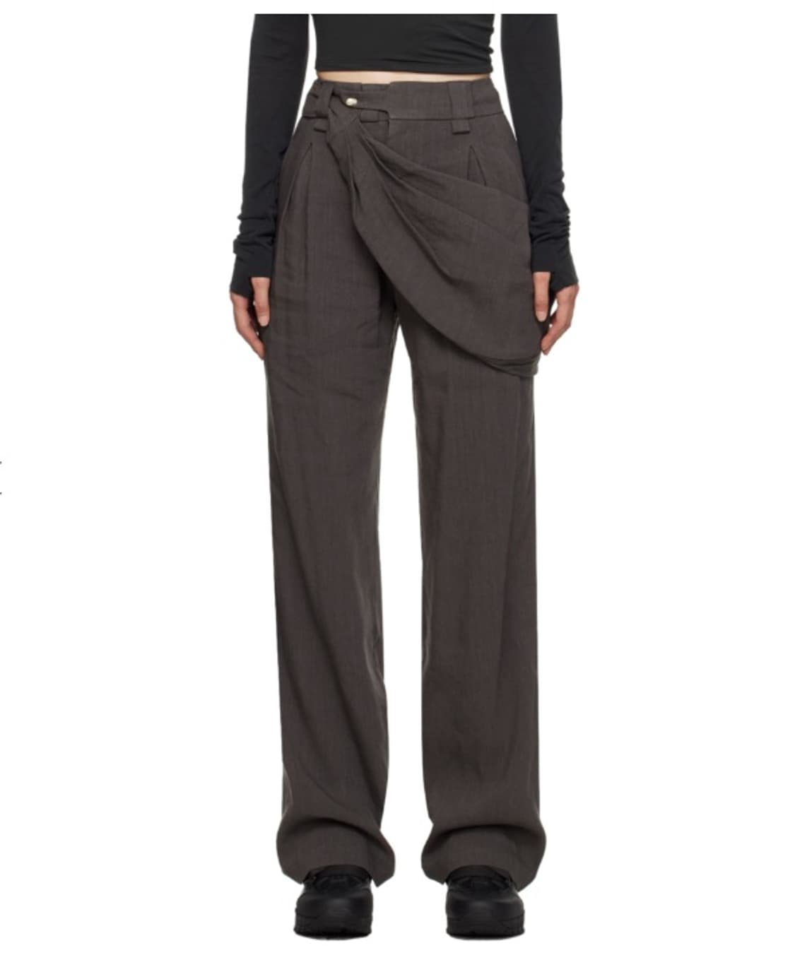 Hyein seo gray belt bag pants 상품이미지1