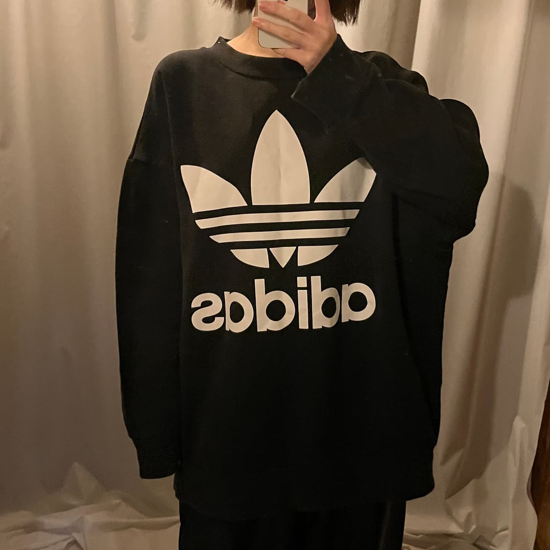 아디다스 맨투맨 블랙 상품이미지4