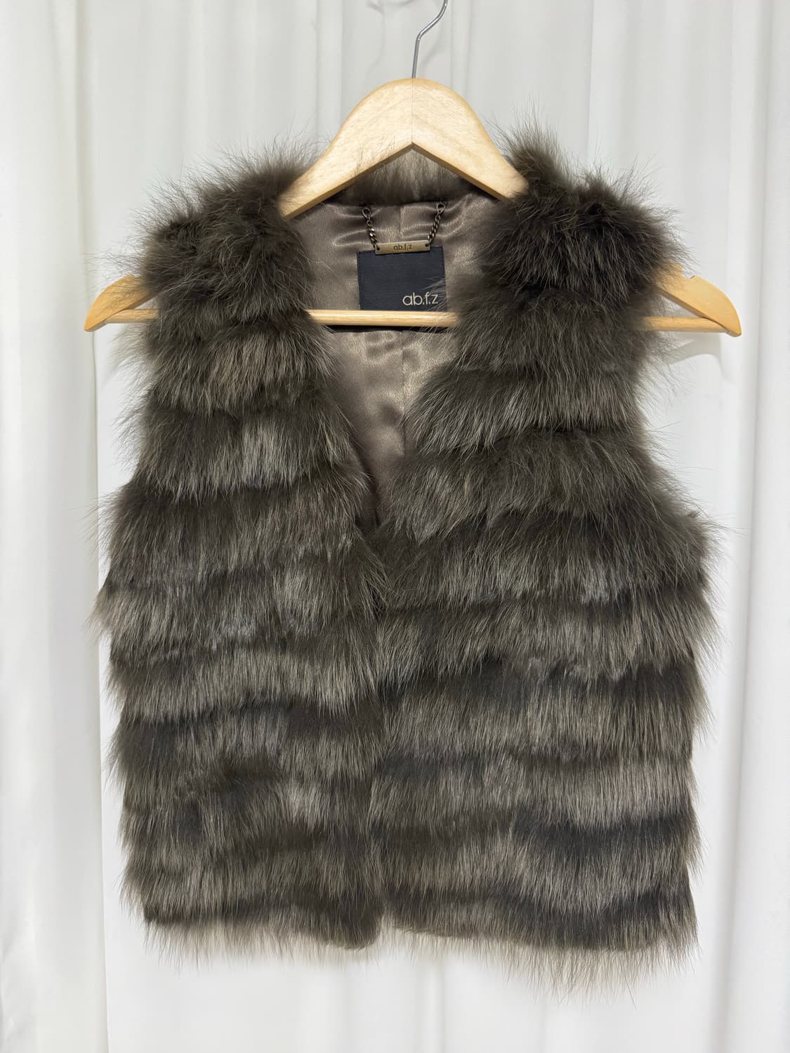 ab.f.z 폭스퍼 토끼털 베스트 상품이미지3