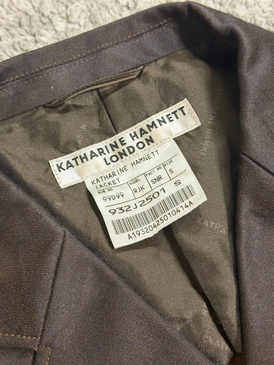 캐서린햄넷 4B 블레이저 자켓 상품이미지5