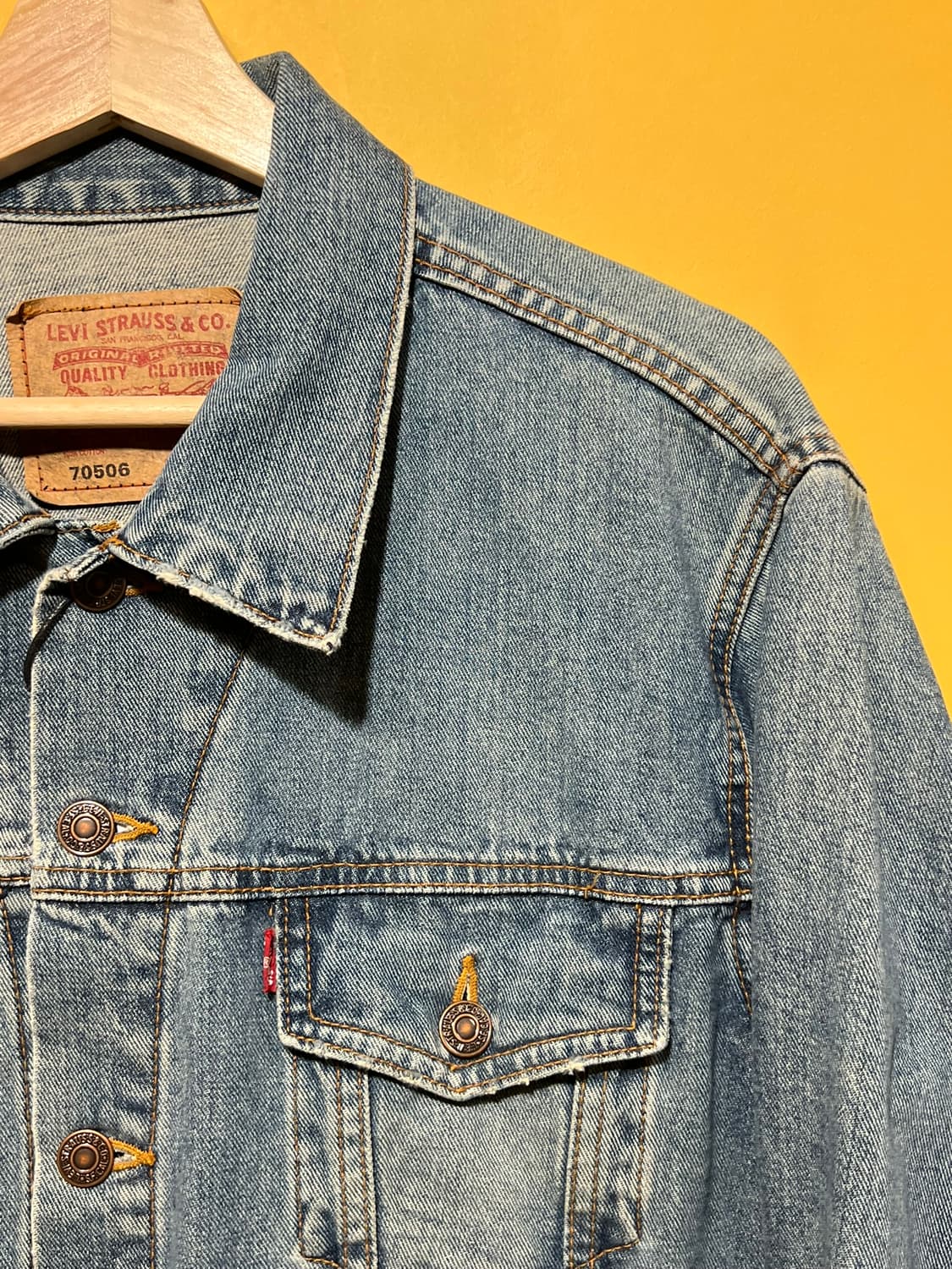 90s [L] 리바이스 타입3 트러커 데님 청자켓 KOREA MADE 상품이미지2