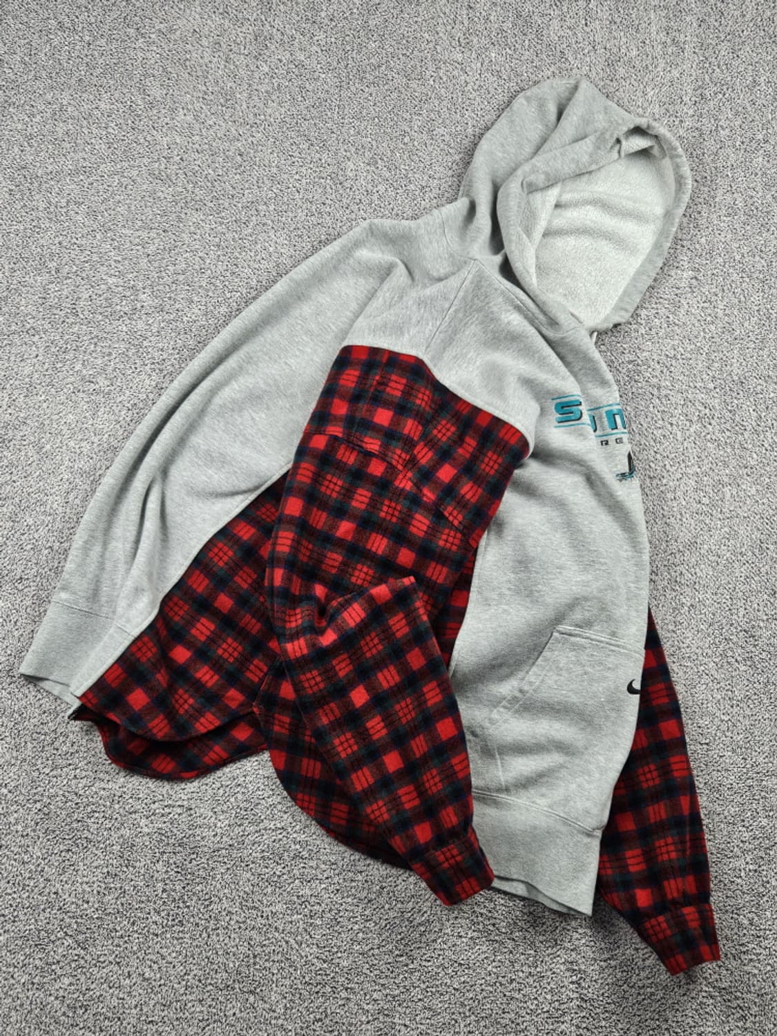 레이어컷 믹스드 나이키X펜들턴 커스텀 후디 (상세설명참조) / 10223 상품이미지4