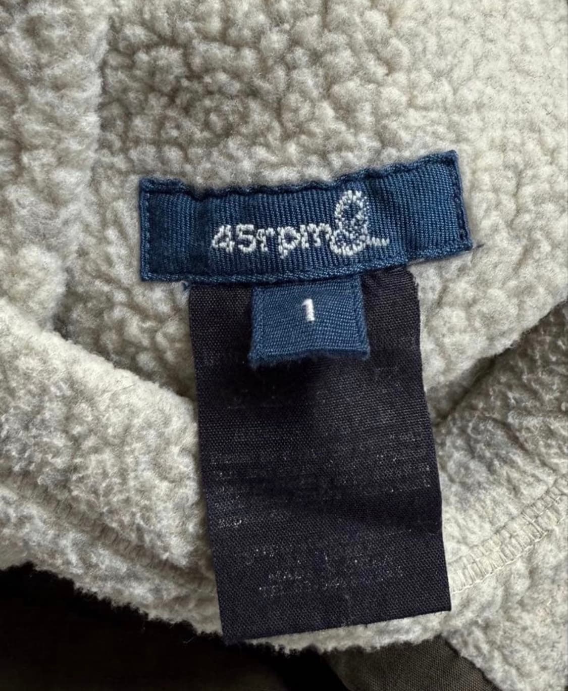 45 rpm 보아 플리스 리버시블 자켓 상품이미지5