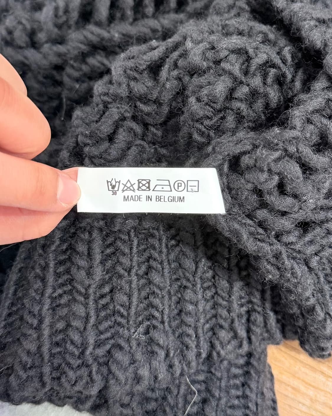 나마체코 블랙 22aw 메리노 울 니트 베스트 상품이미지9