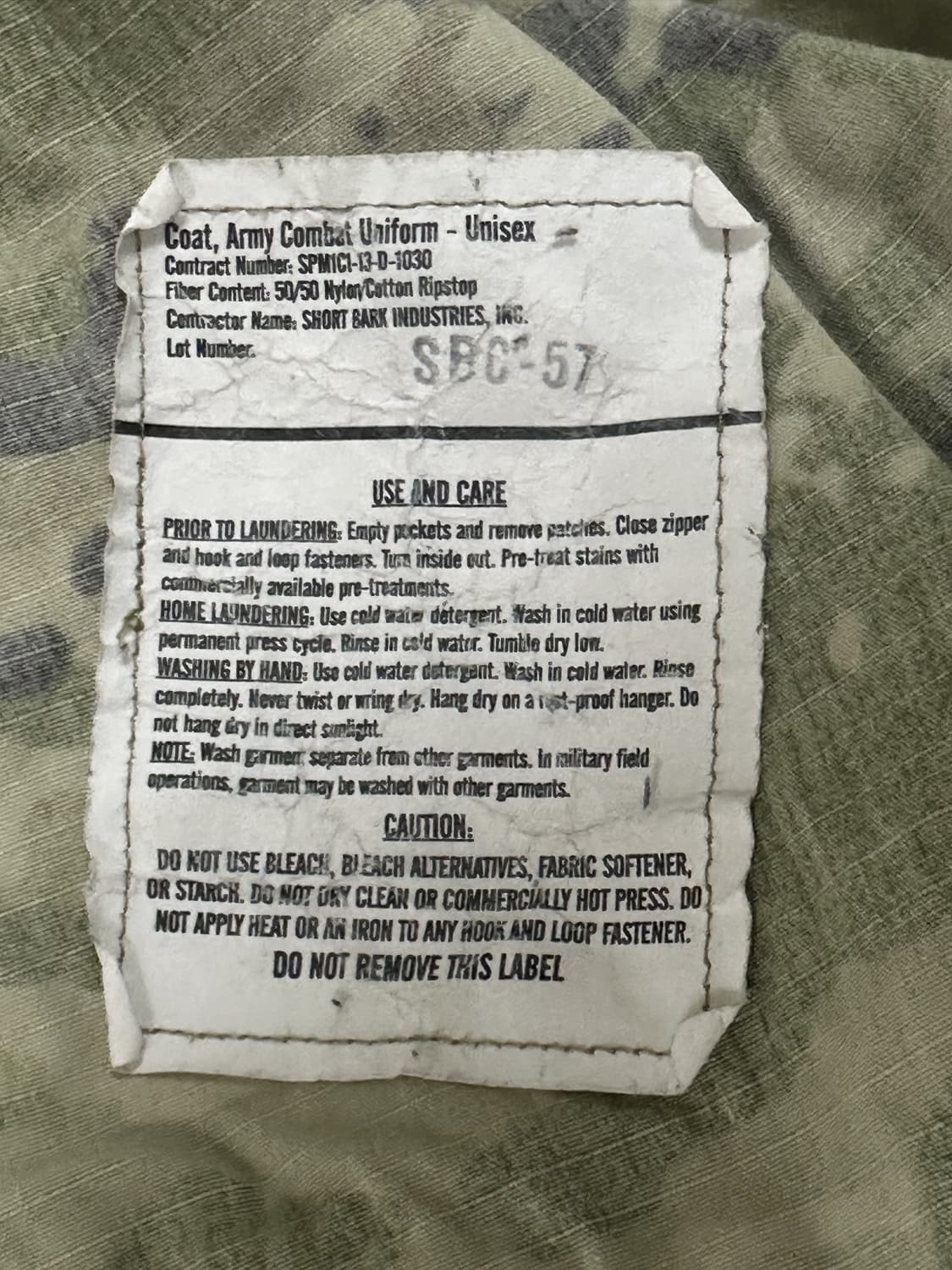 미군 OCP 멀티캠 전투복 상의 (L/R) (XL) 상품이미지9