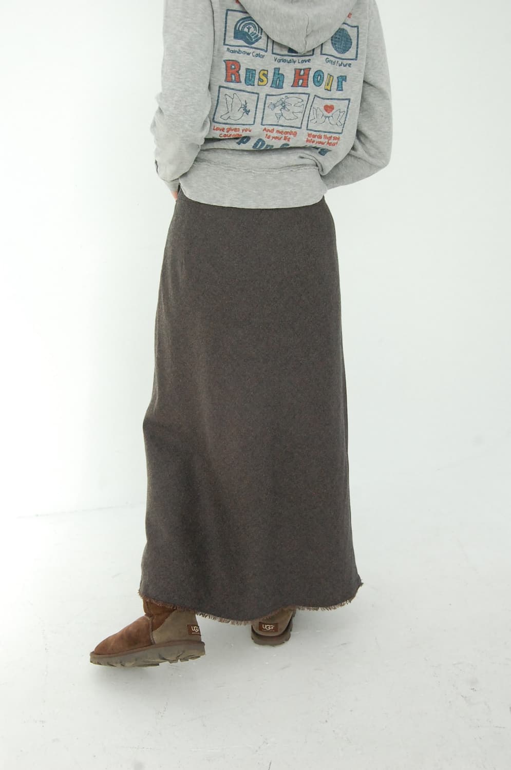 El midas fringe wool skirt 상품이미지1