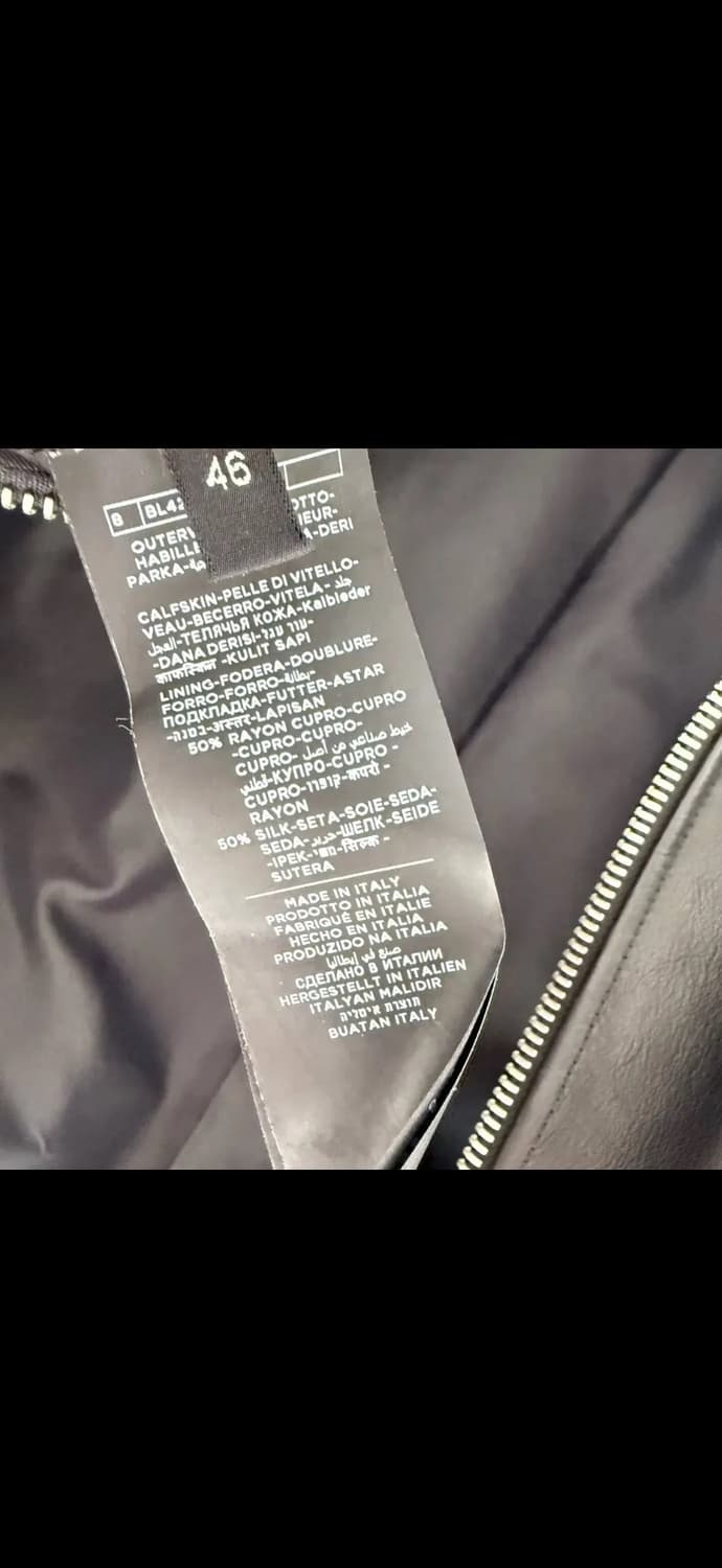 46 / 톰포드 레더 싱글 바이커 자켓 상품이미지5