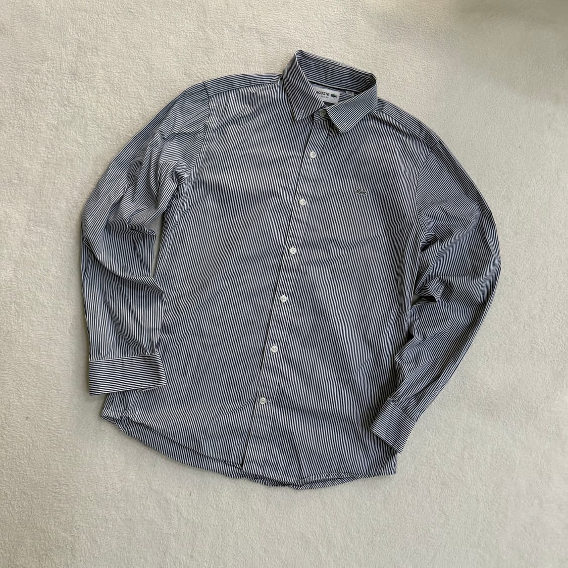 38 라코스테 슬림핏 스트라이프 셔츠 0403T 상품이미지1