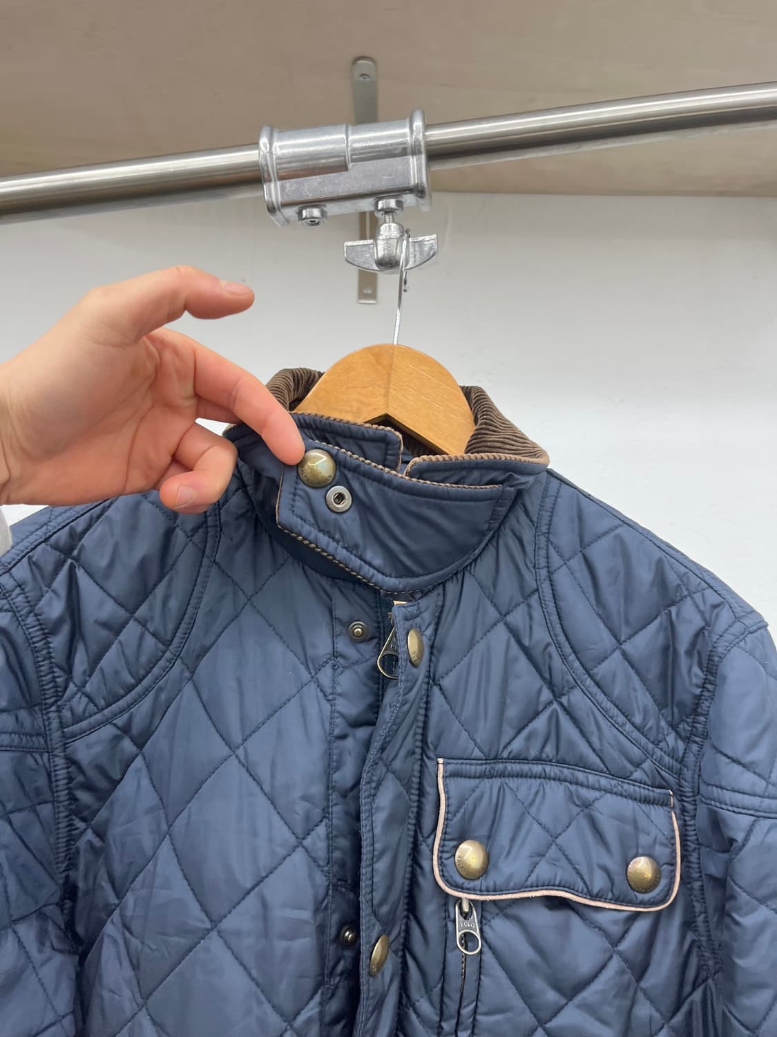 M) POLO CHEST PORCKET QUILITING JAKCET 상품이미지2