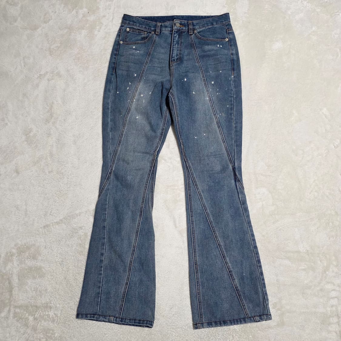 (L)낫포너드 커브드 빈티지 워싱 부츠컷 데님 팬츠 상품이미지2