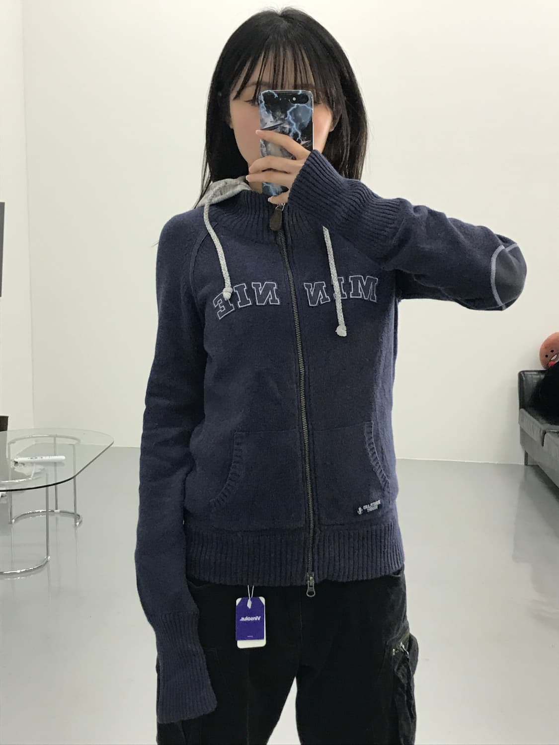 디즈니랜드 리조트 미니 마우스 집업 스웨터 상품이미지1