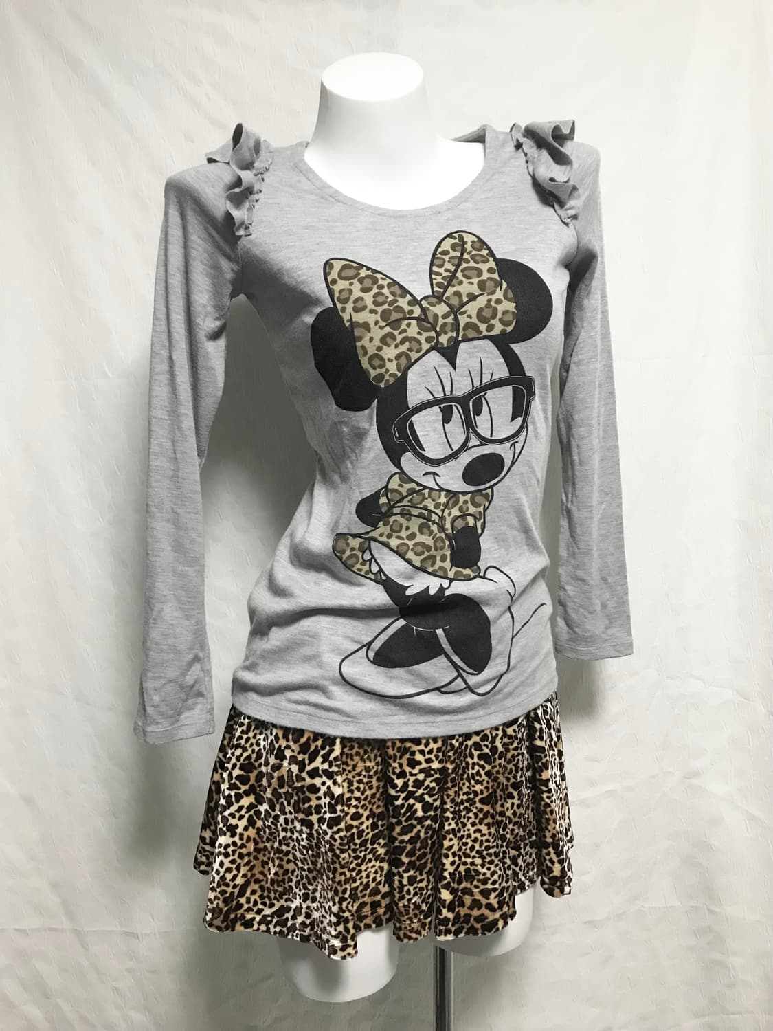 2SET•빈티지 갸루 호피 레오파드 세트 상품이미지1