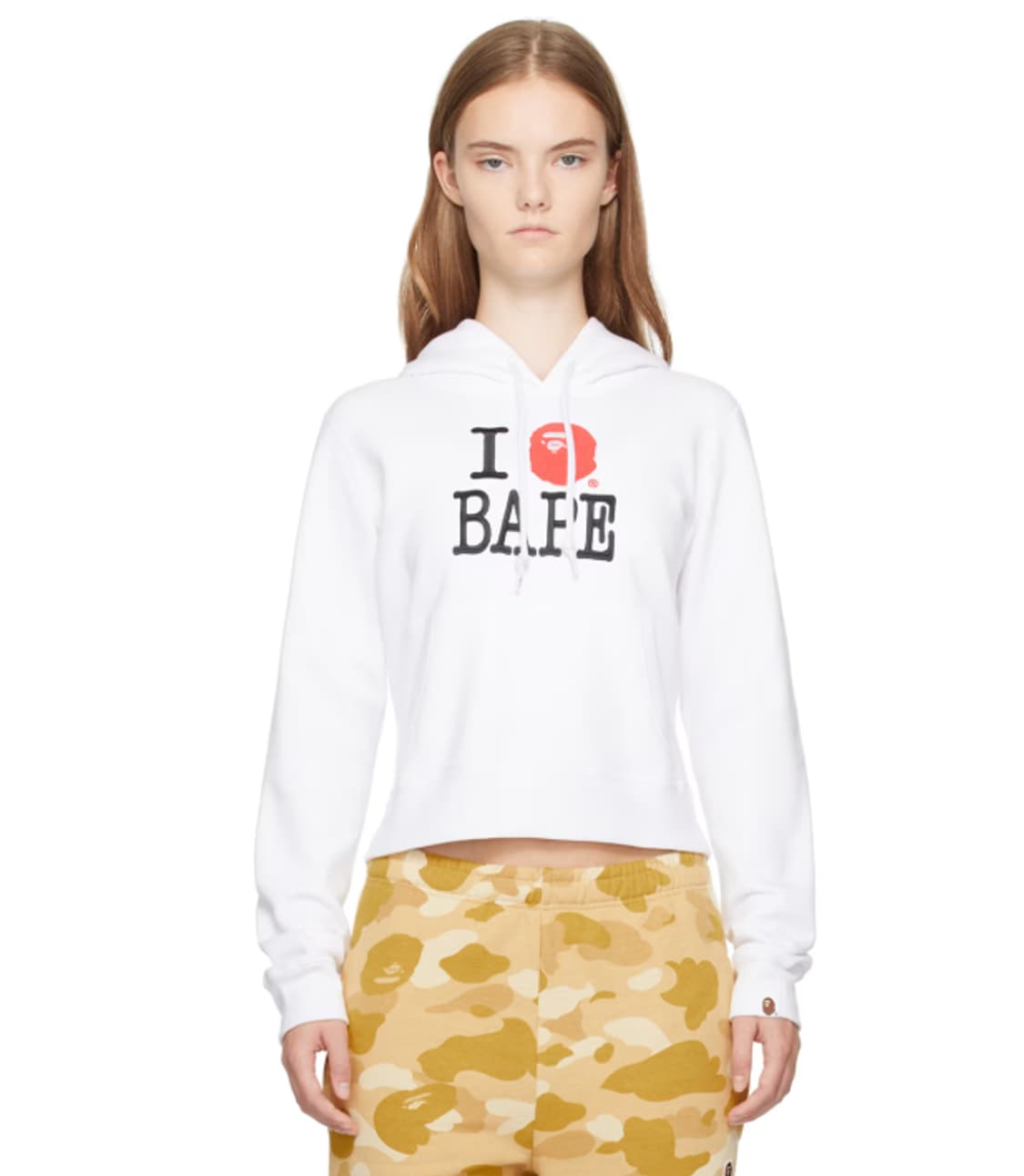 새상품 베이프 I LOVE BAPE 풀오버 후디 S 상품이미지1