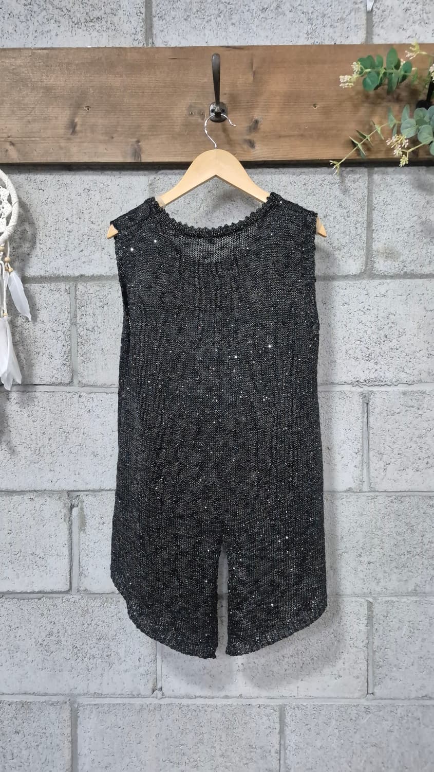 글리터 언발 조끼 상품이미지6