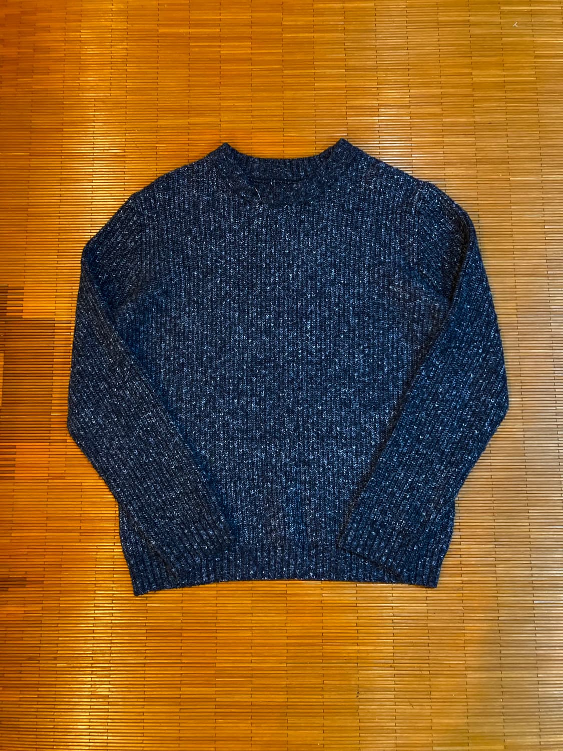 vtg 멜란지 네이비 니트 상품이미지1