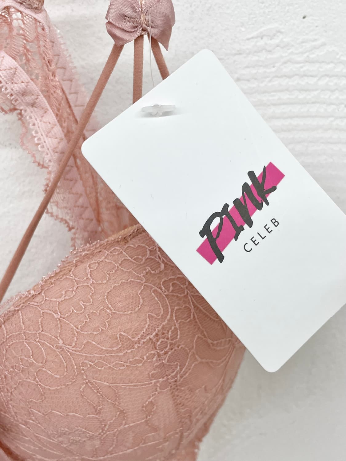 핑크 리본 레이스 슬립 상품이미지7