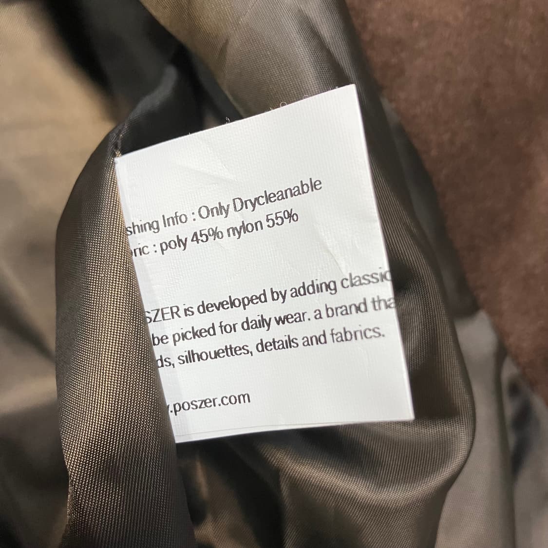 [poszer] 포저 스웨이드 해링턴 자켓 브라운 상품이미지10