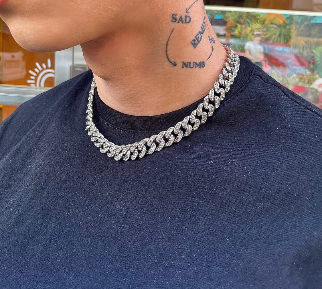 pcr053 Cuban cubic chain necklace 상품이미지8