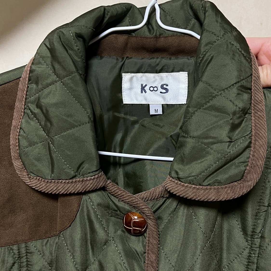 카키 퀼팅 후드 점퍼 상품이미지7