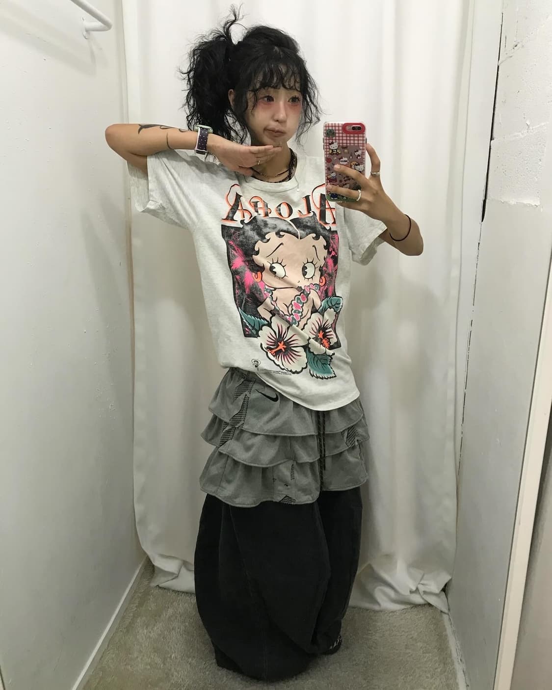 Betty Boop Printing T-shirt 상품이미지2