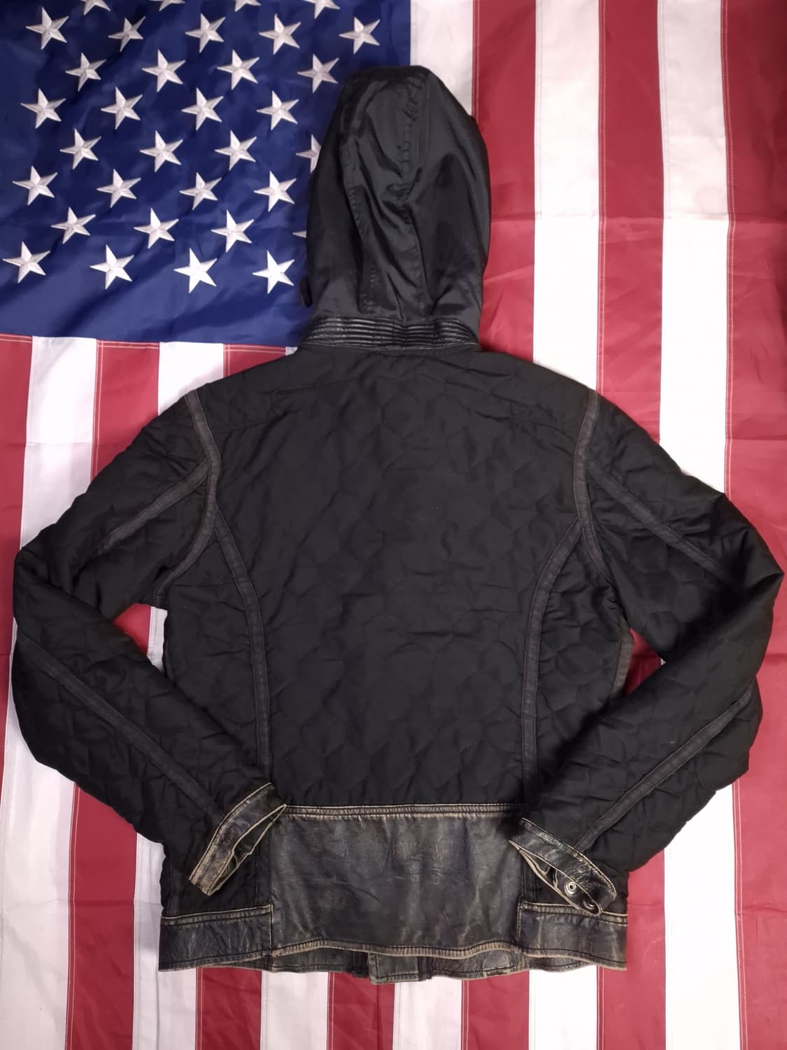 오리지날 디젤 리얼램스킨 트리밍 후드자켓 상품이미지7