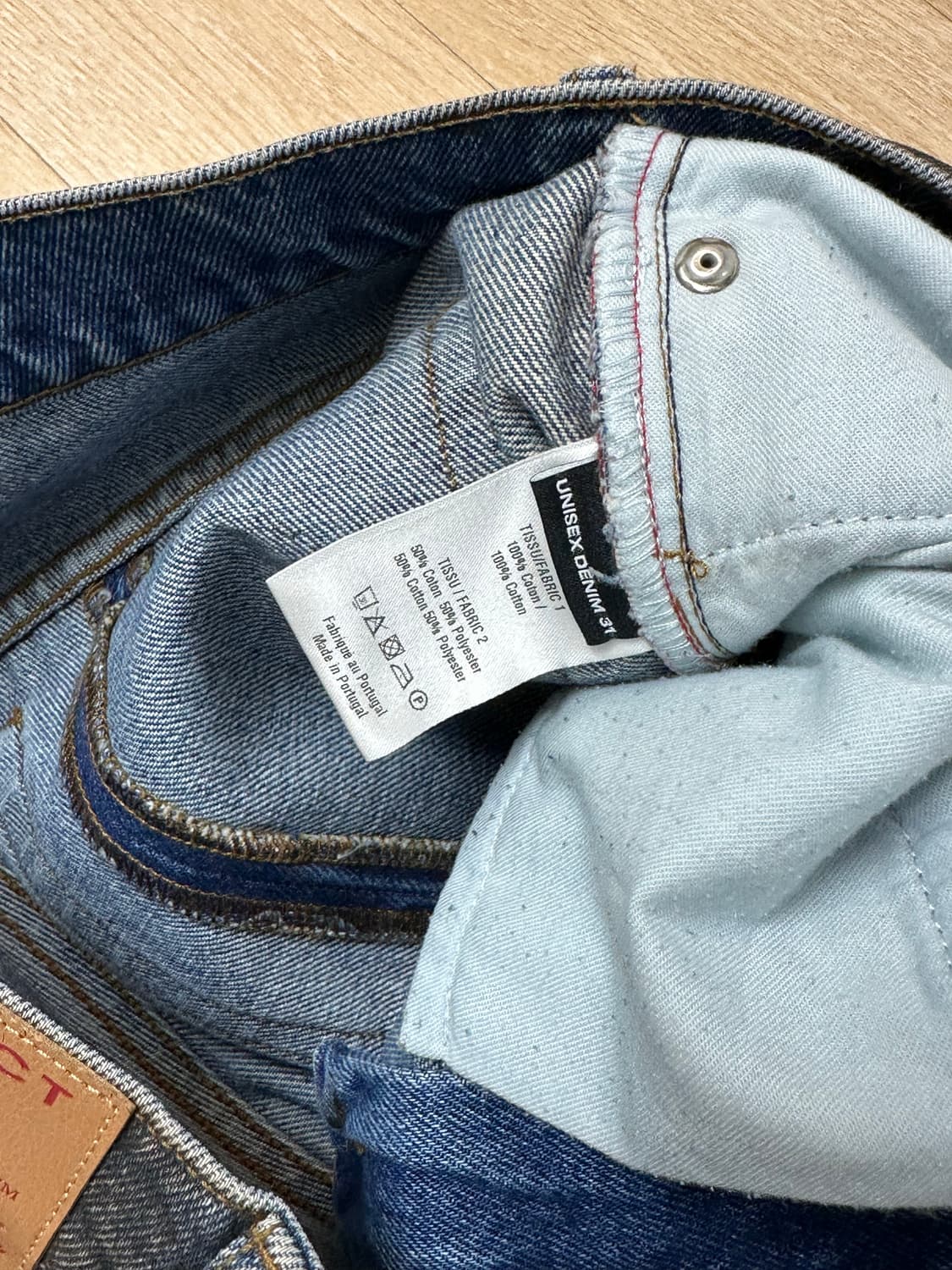 [31] 와이프로젝트 바나나진 블랙 네이비 상품이미지5