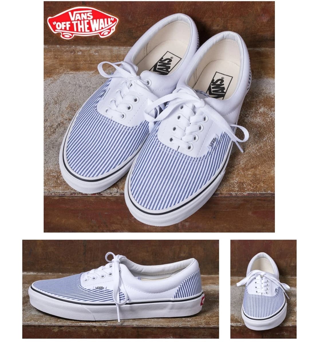 반스 2015 에라 스트라이프 "Deck Club" 트루 화이트 상품이미지8