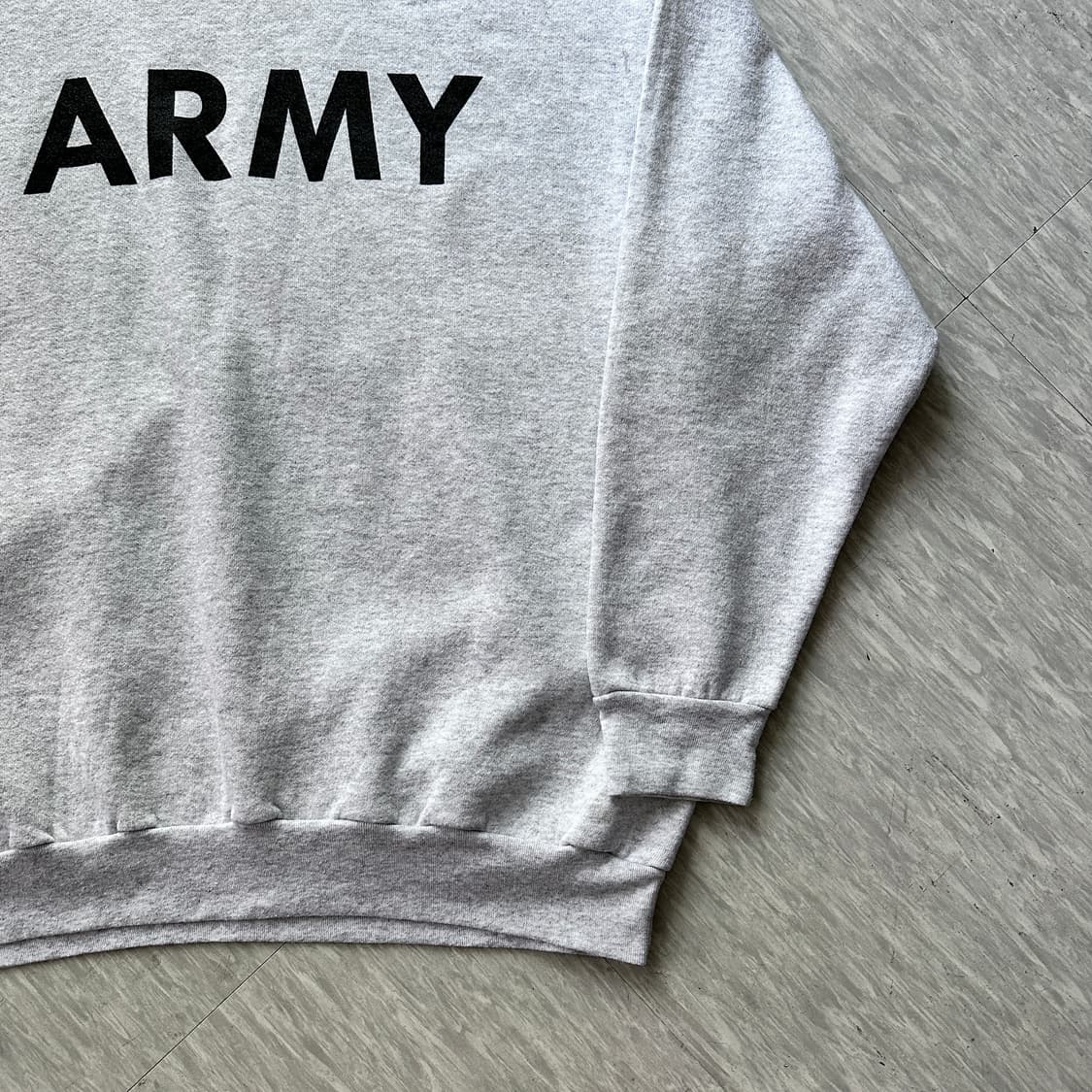 00s 오리지널 미군 ARMY 스웻셔츠 그레이 L 상품이미지4