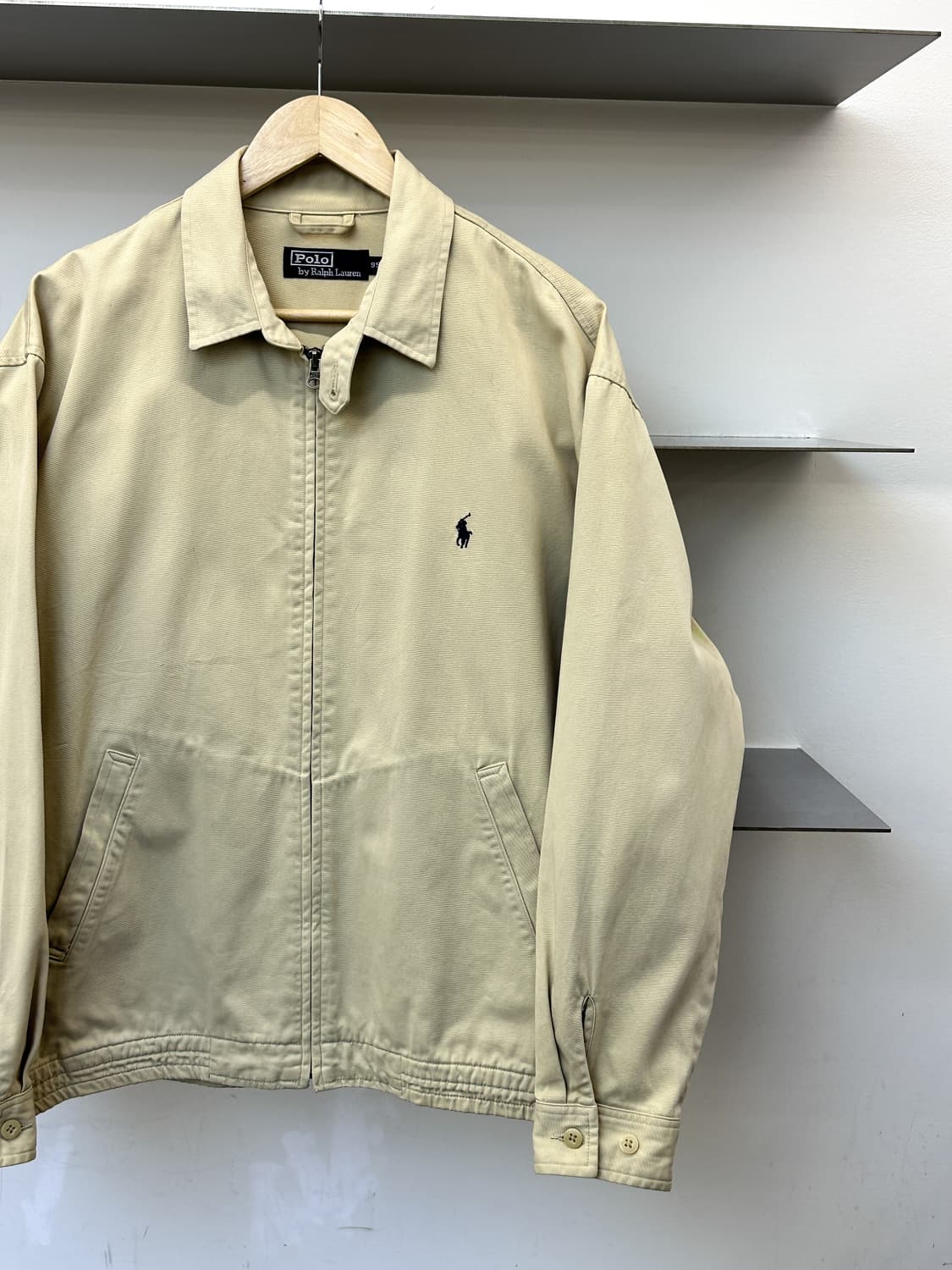폴로랄프로렌 90s 베이직 포니 라이트베이지 스윙탑 자켓 상품이미지2