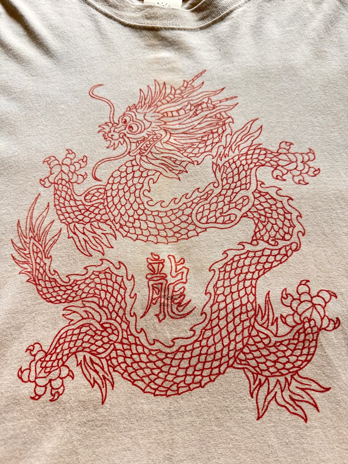 90s earth creations Oriental Dragon 티셔츠 상품이미지4