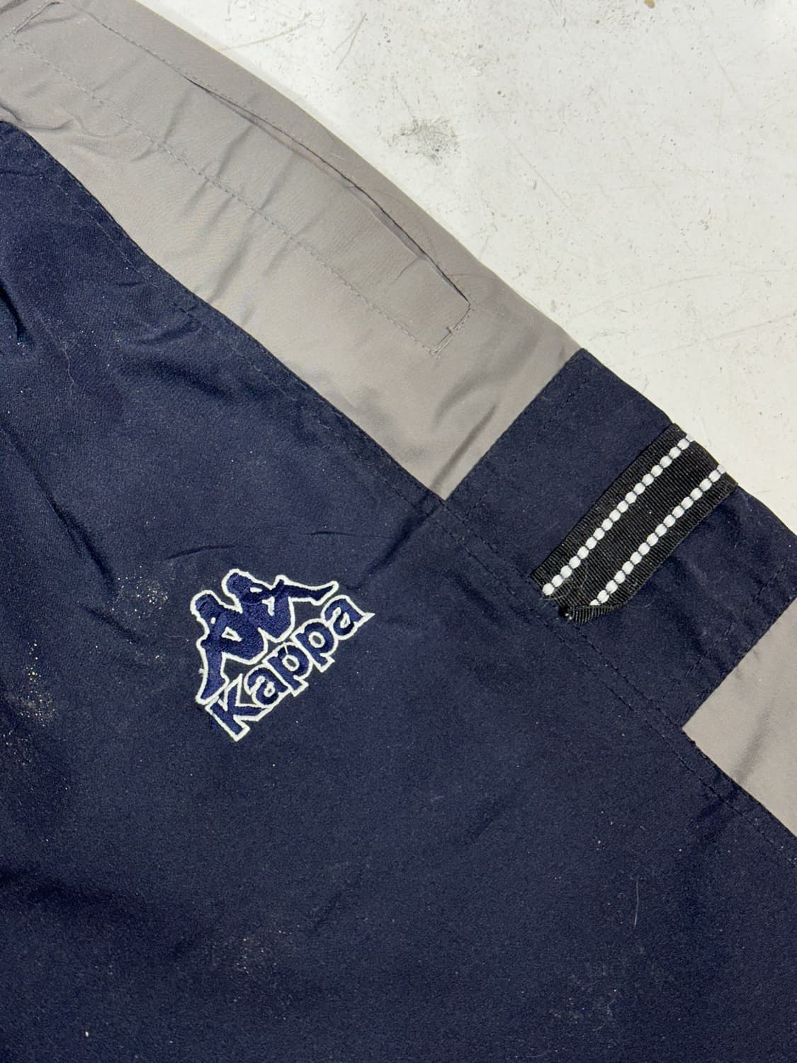 카파 네이비 와이드 사이드 라인 트랙 팬츠 M 상품이미지6