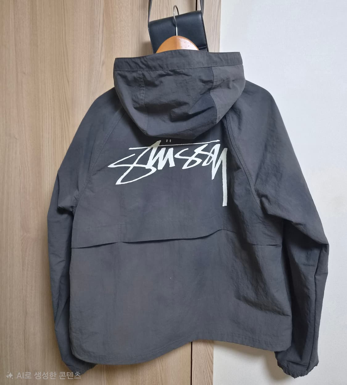 스투시 웨이브 다이 비치 쉘 자켓 블랙 [M] 상품이미지2