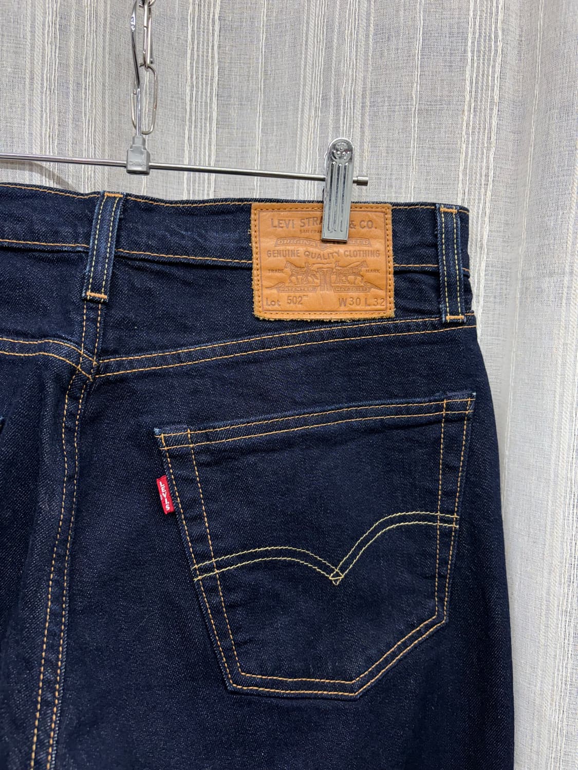 빈티지 리바이스 프리미엄 502 진청 데님 팬츠 상품이미지6
