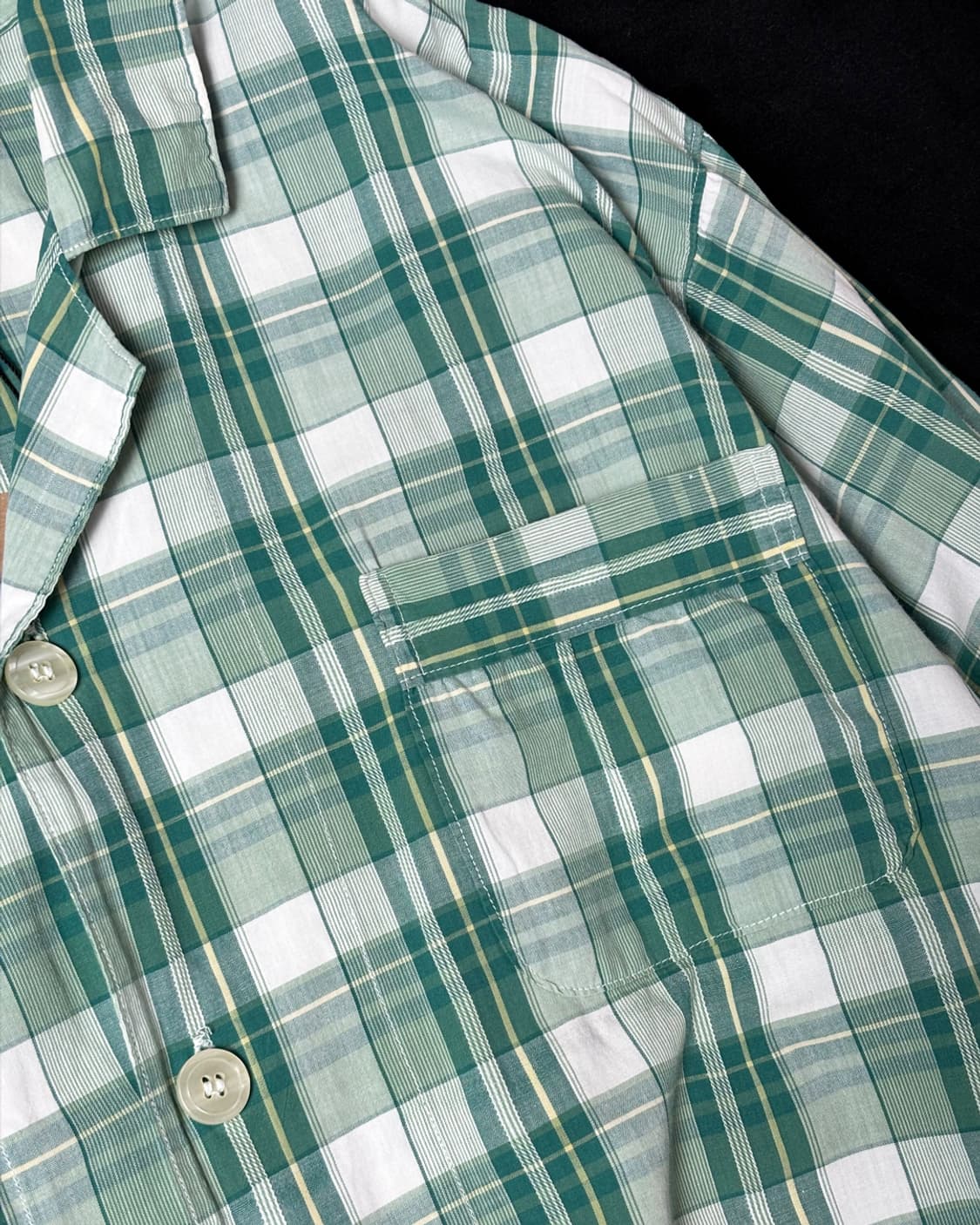 일본빈티지 MINT BEANS 체커 셔츠  상품이미지4