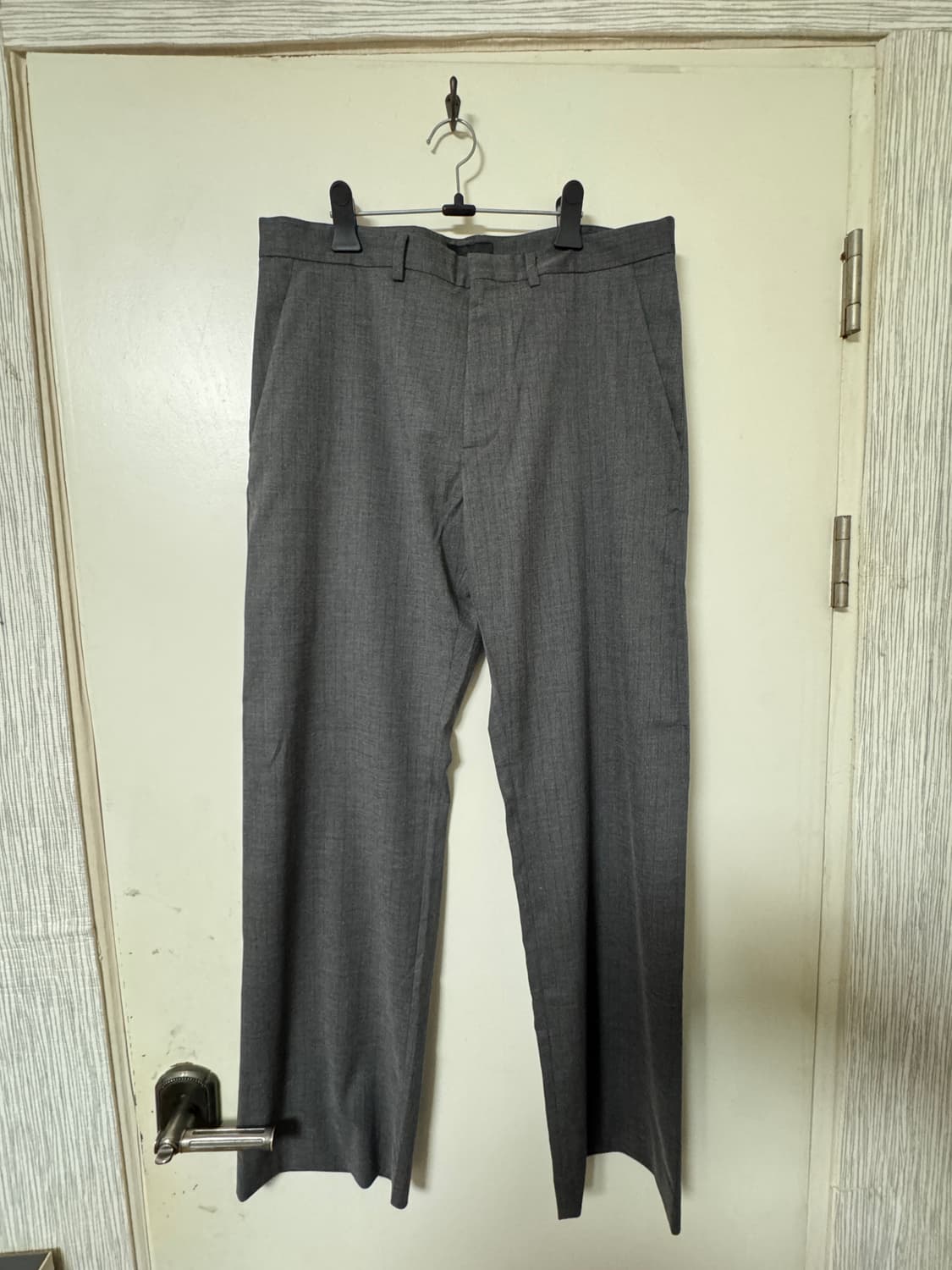 [4] Mudule 머듈 슬랙스 그레이 스트라이프 새상품 상품이미지2