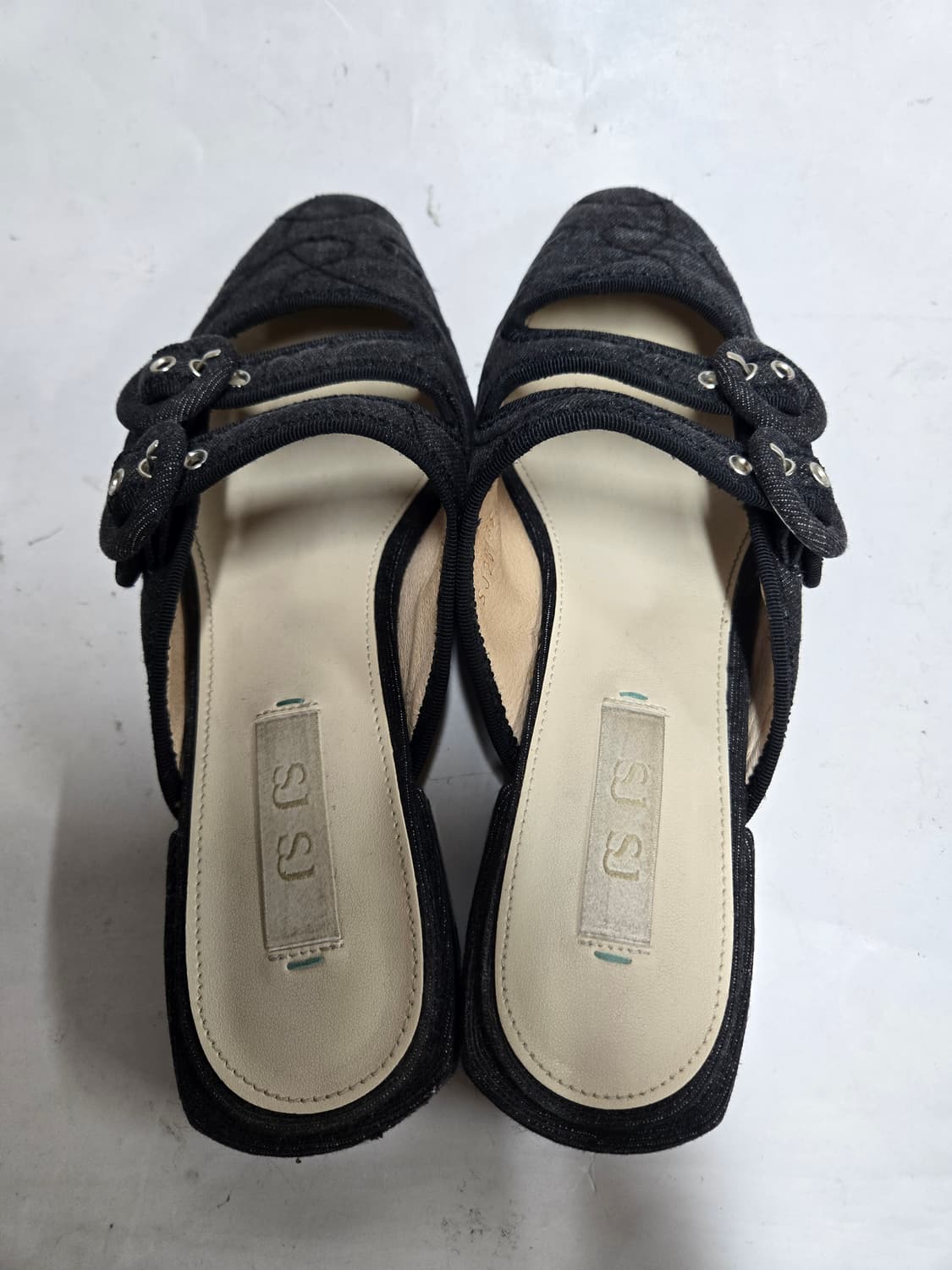 SJ SJ 블랙 데님 뮬 245mm 상품이미지4