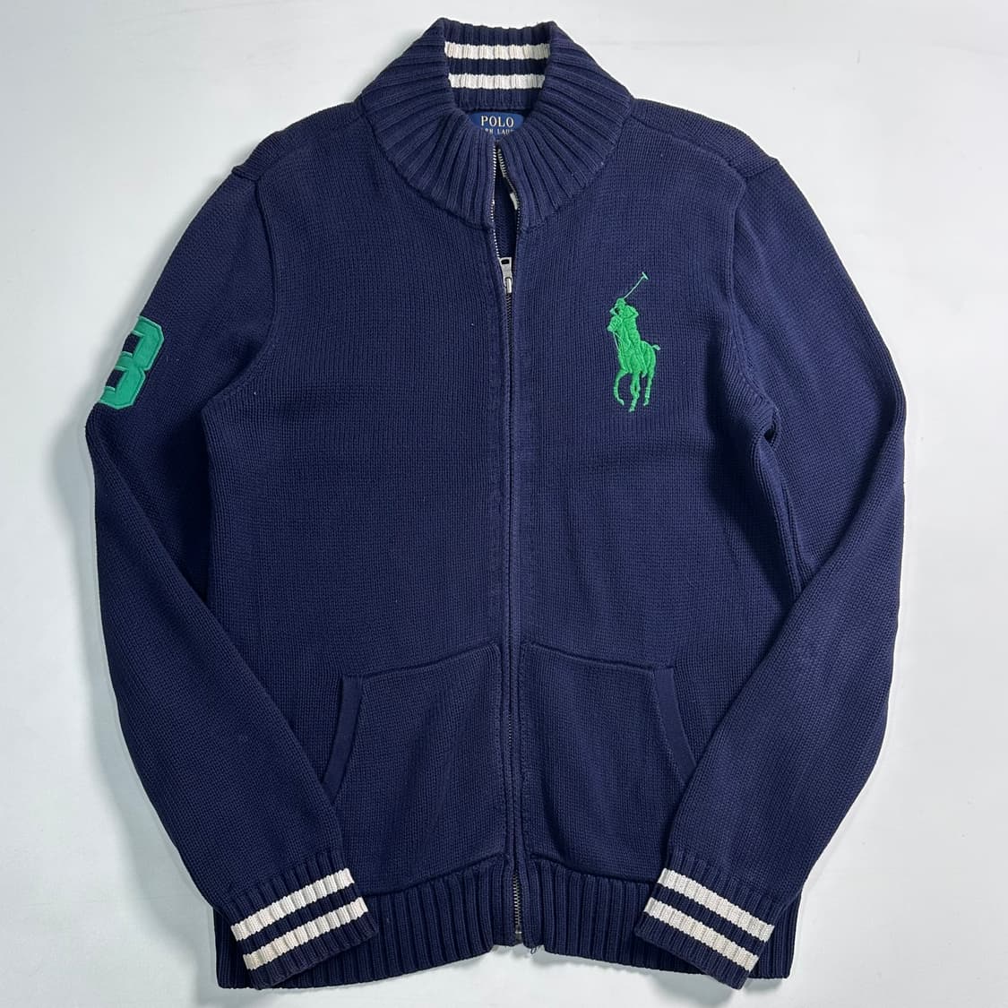 폴로 랄프로렌 보이즈 빅포니 니트집업 상품이미지1