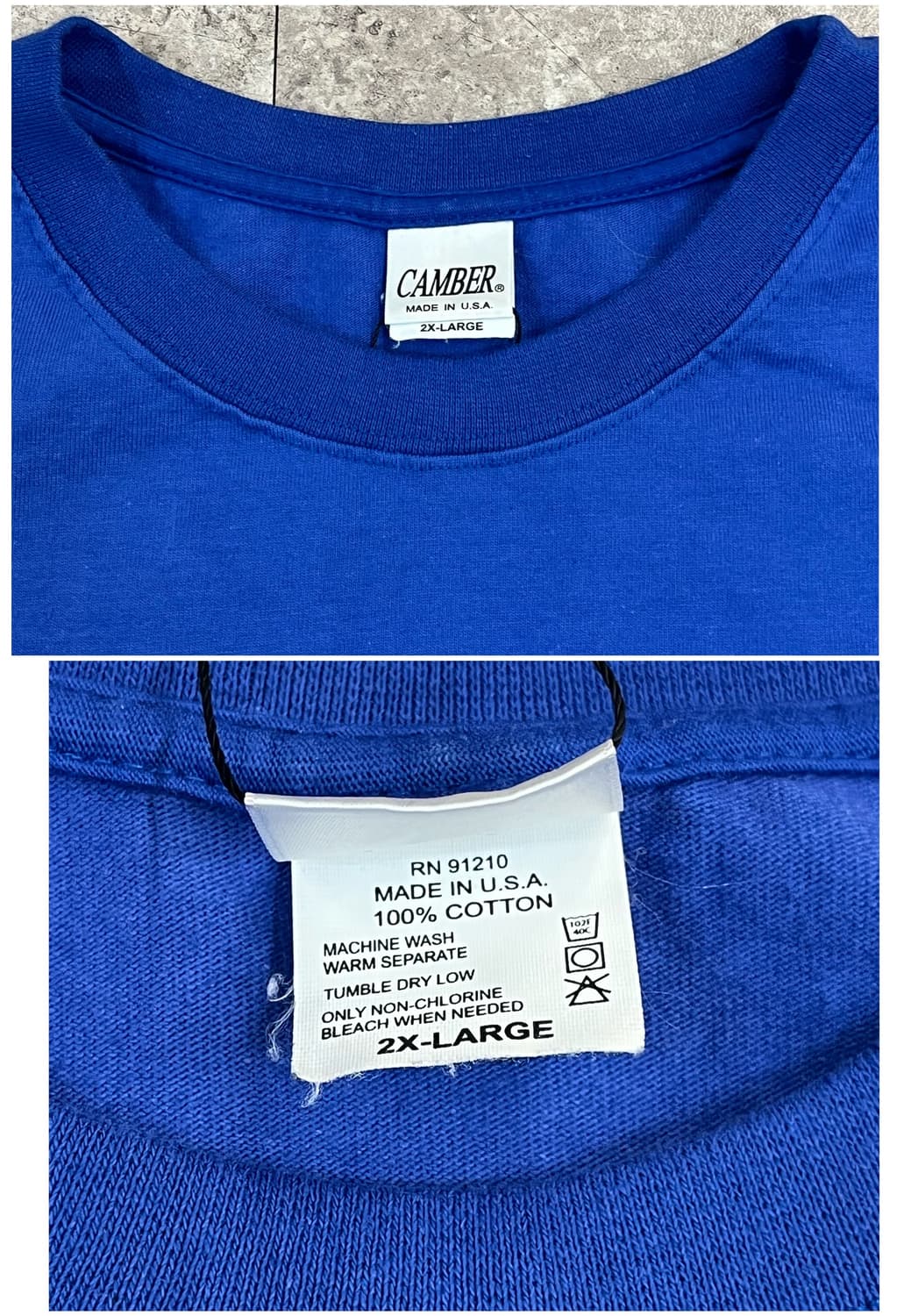 캠버 반팔티 마젠타블루 2XL #csz3790 상품이미지3