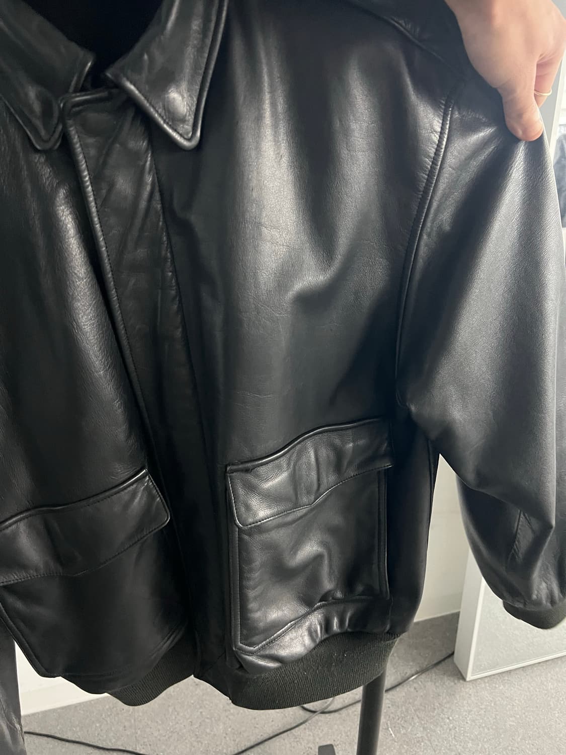 폴로 랄프로렌 레더 A-2 자켓 상품이미지3