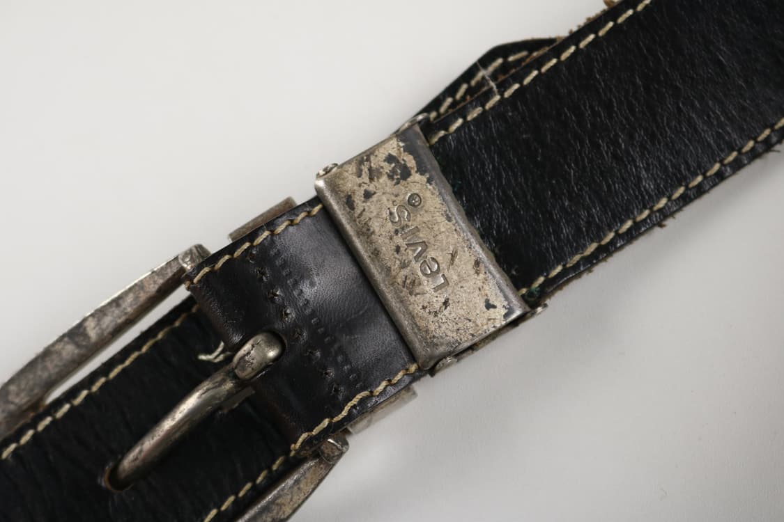 [26~30인치] 90's 리바이스 소가죽벨트 상품이미지4