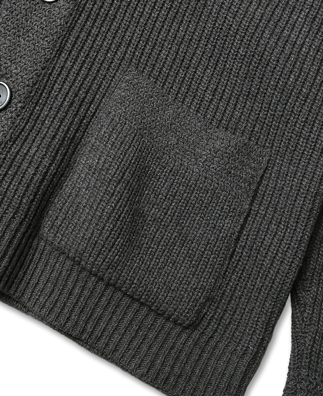 맨온더분 [Man On The Boon] 미드 그레이 숄카라 니트 가디건 상품이미지3