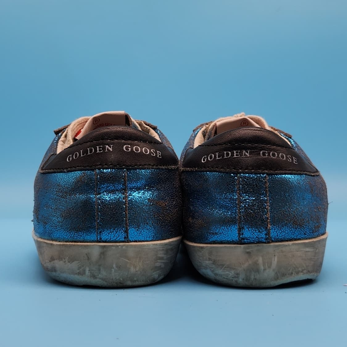 oo 골든구스 슈퍼스타 블루 글리터 스니커즈 220 상품이미지4