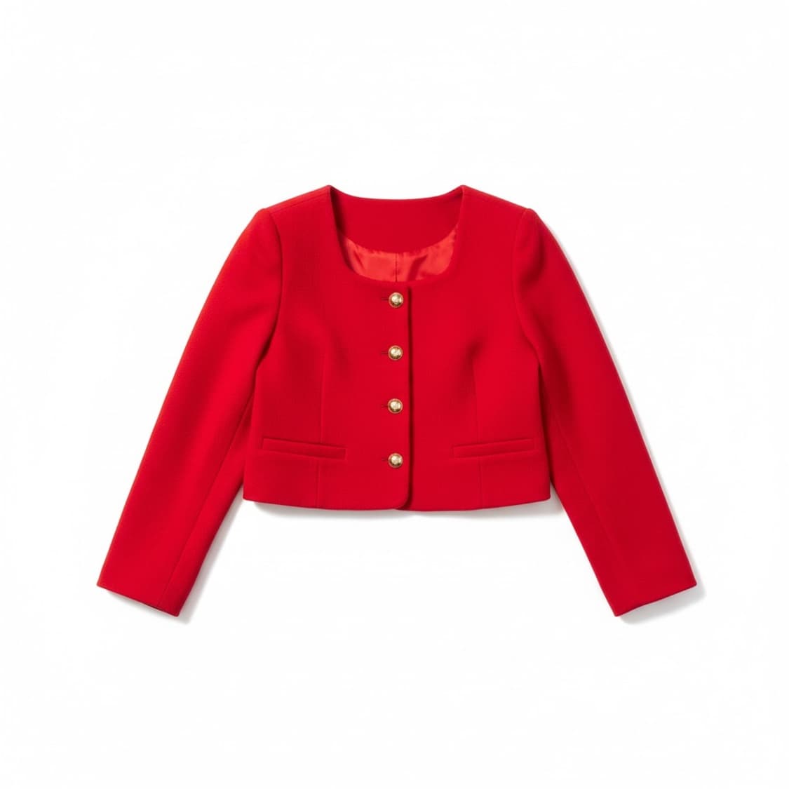 vem.ver 크롭 자켓 레드 상품이미지2