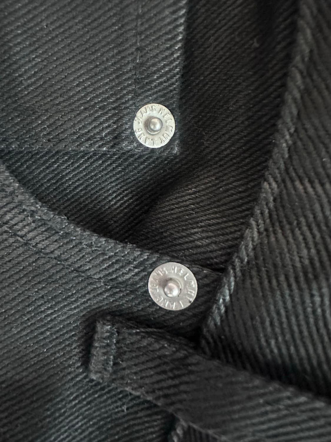 Helmut lang 1998 coated black denim 상품이미지5