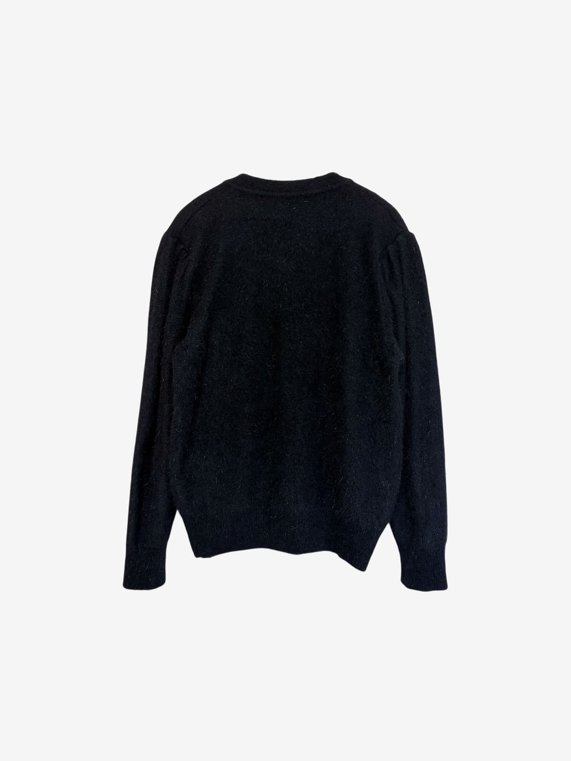 Beaded Angora Cardigan - Black 상품이미지7