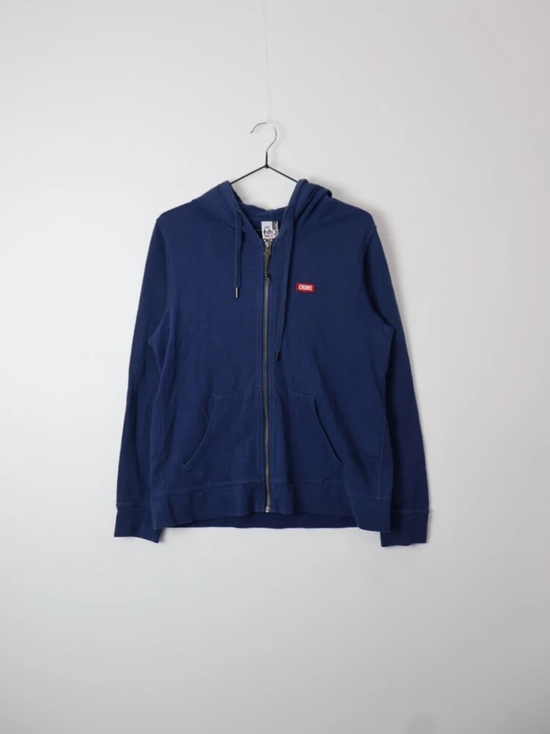 Chums Navy Zip Hoodie Small Logo 상품이미지4