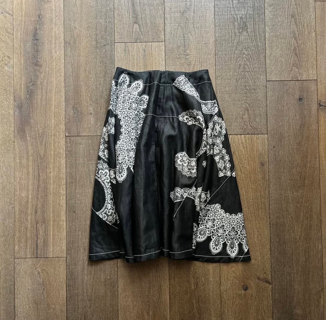 lace tranacription flare skirt 상품이미지7