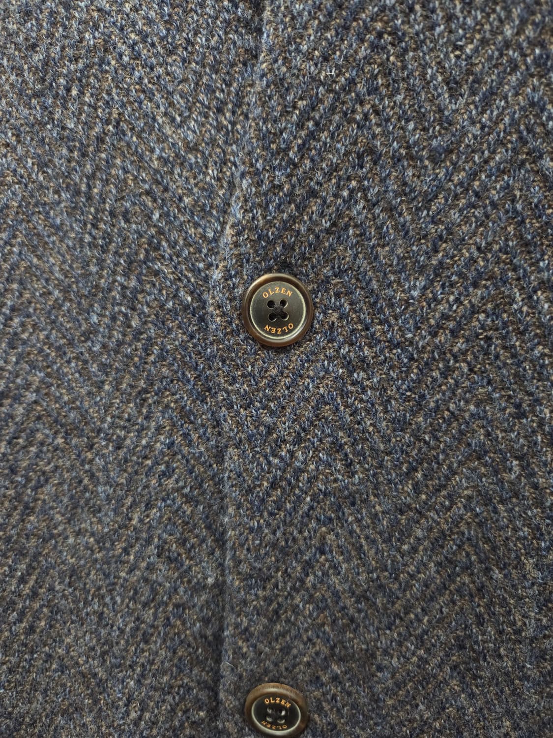 올젠 헤링본 울 니트 가디건 상품이미지3